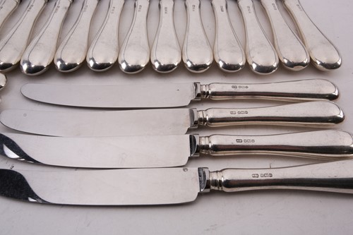 Lot 437 - A canteen of Old English pattern flatware;...
