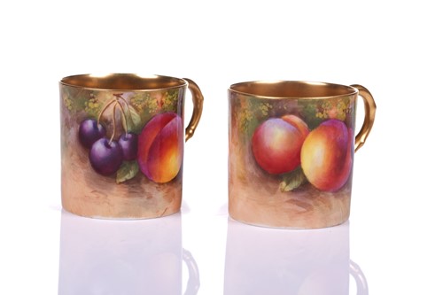 Lot 144 - A Royal Worcester porcelain coffee service...