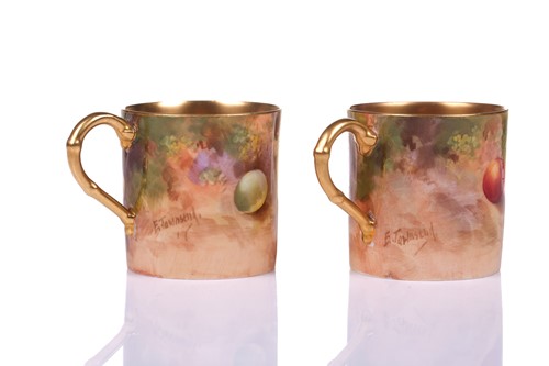 Lot 144 - A Royal Worcester porcelain coffee service...