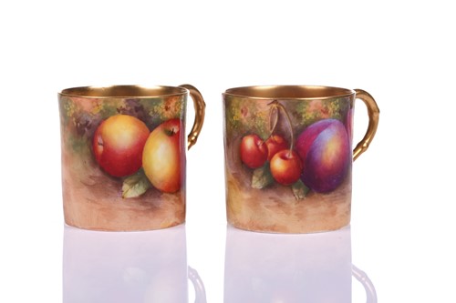 Lot 144 - A Royal Worcester porcelain coffee service...