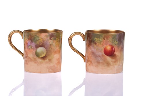 Lot 144 - A Royal Worcester porcelain coffee service...