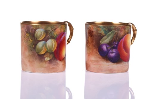Lot 144 - A Royal Worcester porcelain coffee service...