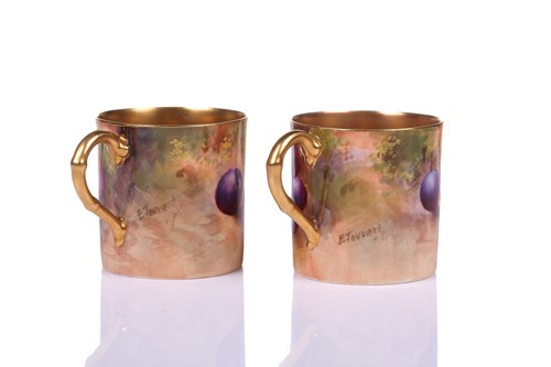 Lot 144 - A Royal Worcester porcelain coffee service...