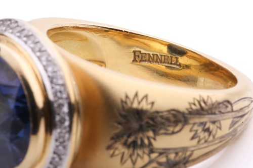 Lot 79 - Theo Fennell - A tanzanite and diamond dress...