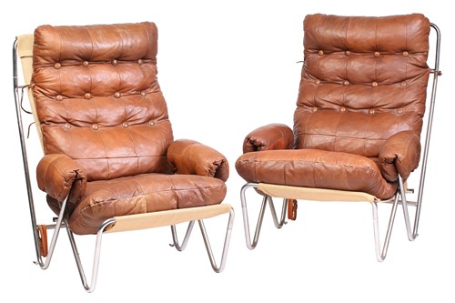 Lot 161 - A pair of 'mid-century vintage' Italian...
