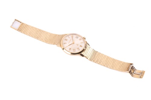 Lot 342 - An 18ct gold Bulova Accutron wristwatch, the...