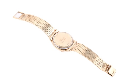 Lot 342 - An 18ct gold Bulova Accutron wristwatch, the...