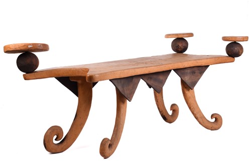 Lot 191 - A unique 20th-century artisanal rustic hewn...