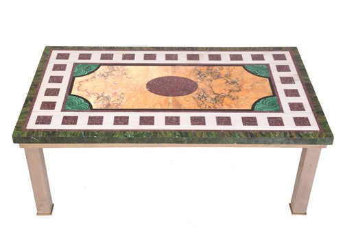 Lot 232 - A "mid-century vintage" rectangular inlaid...