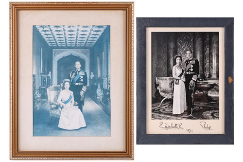 Lot 314 - A large black and white signed photograph of...