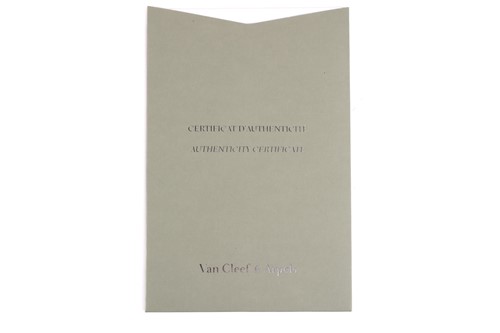 Lot 208 - A Van Cleef and Arpels alhambra diamond...
