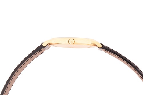 Lot 345 - A Patek Philippe Calatrava 18k yellow gold...