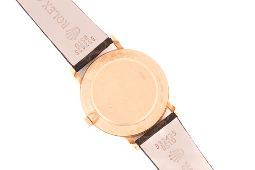Lot 386 - A Rolex Cellini ref. 5112/8 18ct yellow gold...