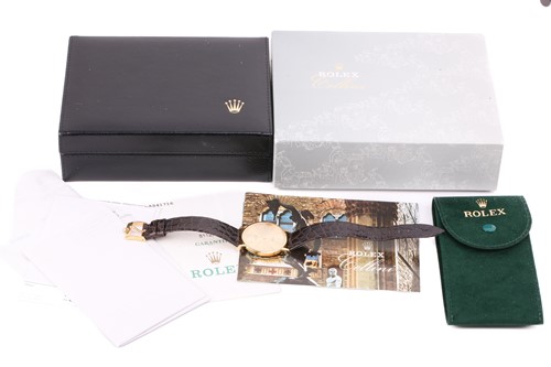Lot 386 - A Rolex Cellini ref. 5112/8 18ct yellow gold...