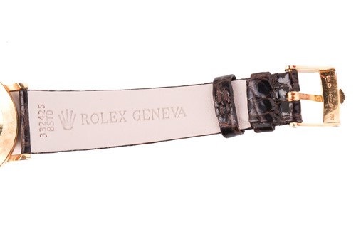 Lot 386 - A Rolex Cellini ref. 5112/8 18ct yellow gold...
