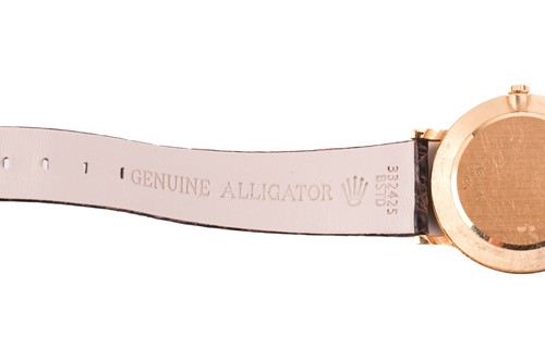 Lot 386 - A Rolex Cellini ref. 5112/8 18ct yellow gold...