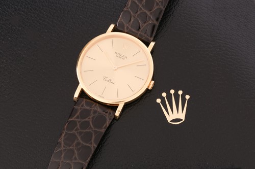 Lot 386 - A Rolex Cellini ref. 5112/8 18ct yellow gold...