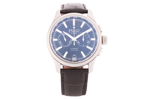 Lot 365 - A Zenith El Primera Pilot automatic...