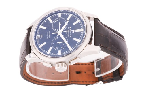 Lot 365 - A Zenith El Primera Pilot automatic...