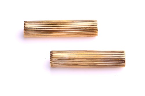 Lot 116 - Cartier - interchangeable baton cufflinks set...