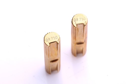 Lot 116 - Cartier - interchangeable baton cufflinks set...