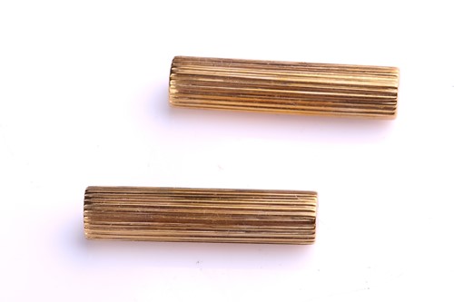 Lot 116 - Cartier - interchangeable baton cufflinks set...