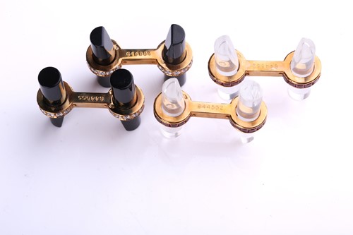 Lot 116 - Cartier - interchangeable baton cufflinks set...