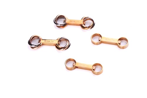 Lot 116 - Cartier - interchangeable baton cufflinks set...