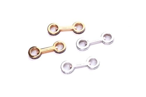 Lot 116 - Cartier - interchangeable baton cufflinks set...