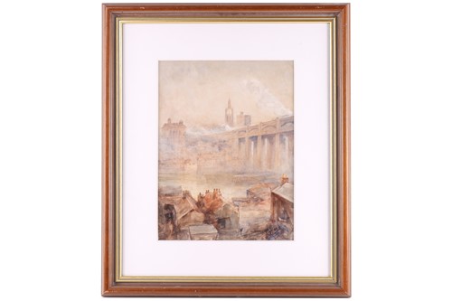 Lot 33 - Robert Jobling (1841 - 1923) View of Newcastle...