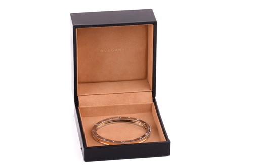 Lot 229 - Bulgari - B.Zero1 hinged bangle, comprising an...