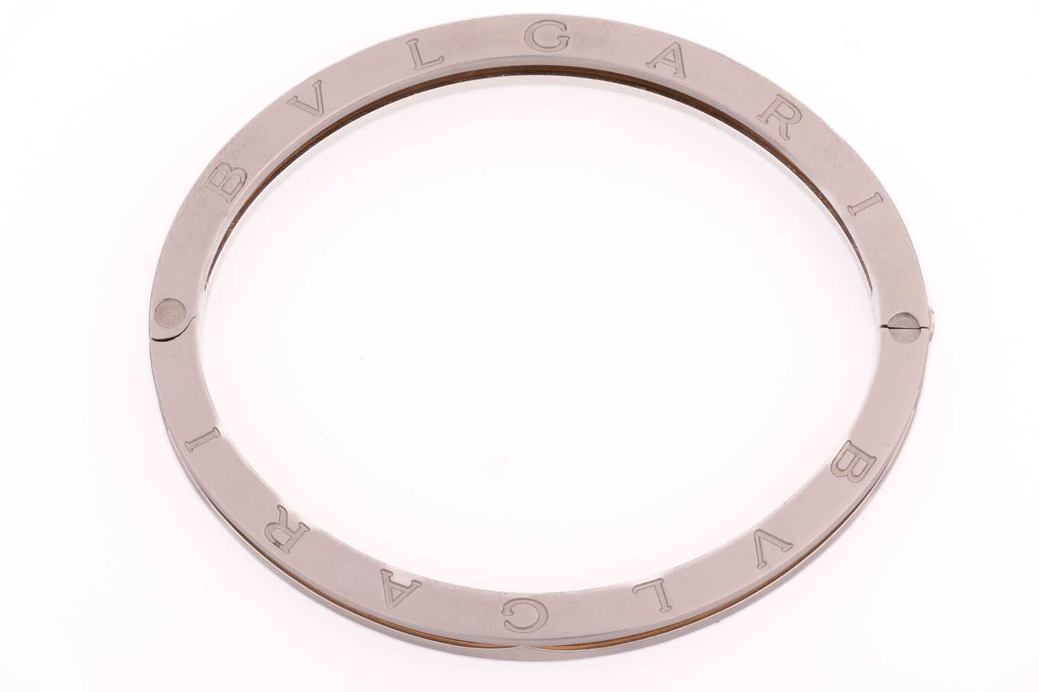 Lot 229 - Bulgari - B.Zero1 hinged bangle, comprising an...