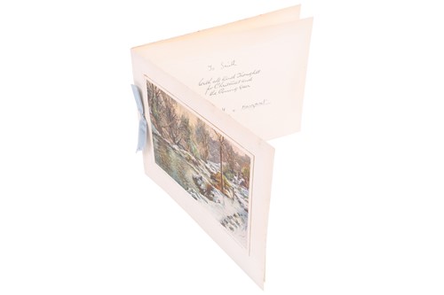 Lot 332 - A rare 1930s or early 1940s Christmas card,...