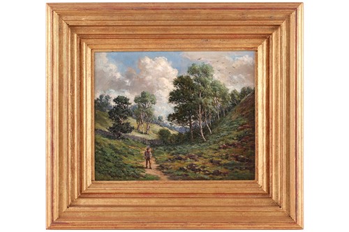 Lot 31 - B.W.L. Sader? (19th century), Man walking...
