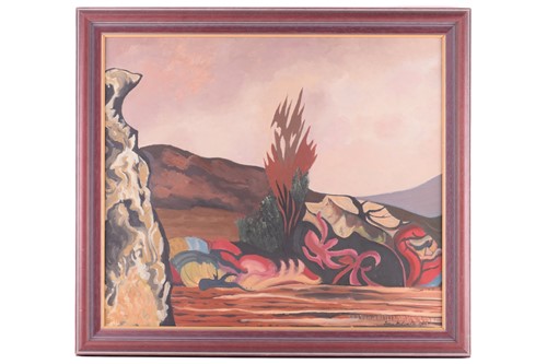 Lot 40 - John Melville (1902-1986), Abstract Landscape,...