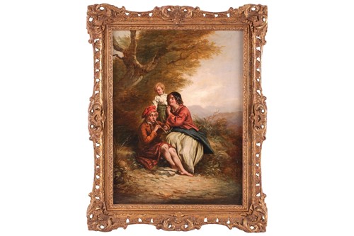 Lot 9 - 19th Century British School, Highland family...
