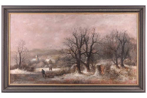 Lot 76 - 19th century Continental School, Winter...