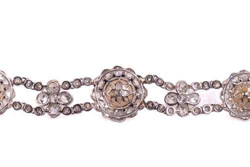 Lot 163 - A Belle Époque pearl and diamond cluster...