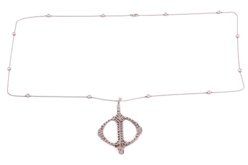 Lot 203 - A pair of Belle Époque diamond-set lorgnettes...
