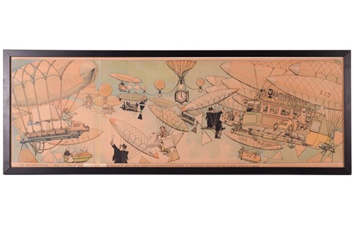 Lot 18 - An early 20th-century French satirical print,...