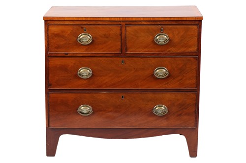 Lot 227 - An early 19th-century small mahogany chest of...