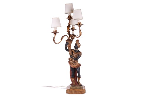 Lot 249 - An 18th-century Venetian style painted and...