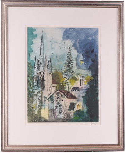 Lot 95 - John Piper (1903-1992) British,'Teffont Evias',...