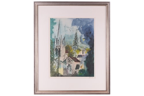 Lot 95 - John Piper (1903-1992) British,'Teffont Evias',...