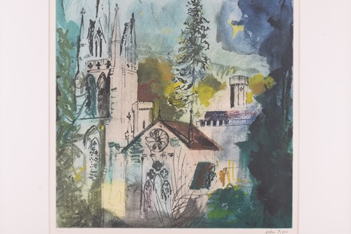 Lot 95 - John Piper (1903-1992) British,'Teffont Evias',...