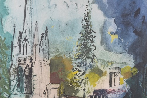 Lot 95 - John Piper (1903-1992) British,'Teffont Evias',...