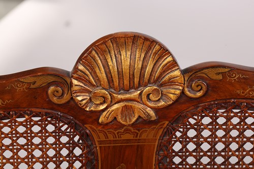 Lot 136 - An early 20th-century walnut and chinoiserie...