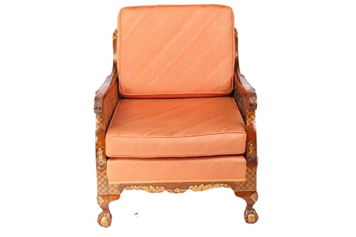 Lot 136 - An early 20th-century walnut and chinoiserie...