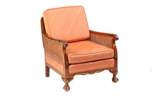 Lot 136 - An early 20th-century walnut and chinoiserie...