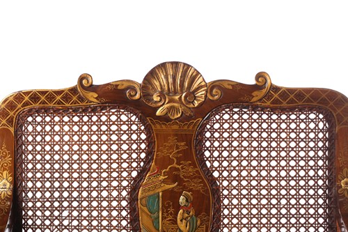 Lot 136 - An early 20th-century walnut and chinoiserie...